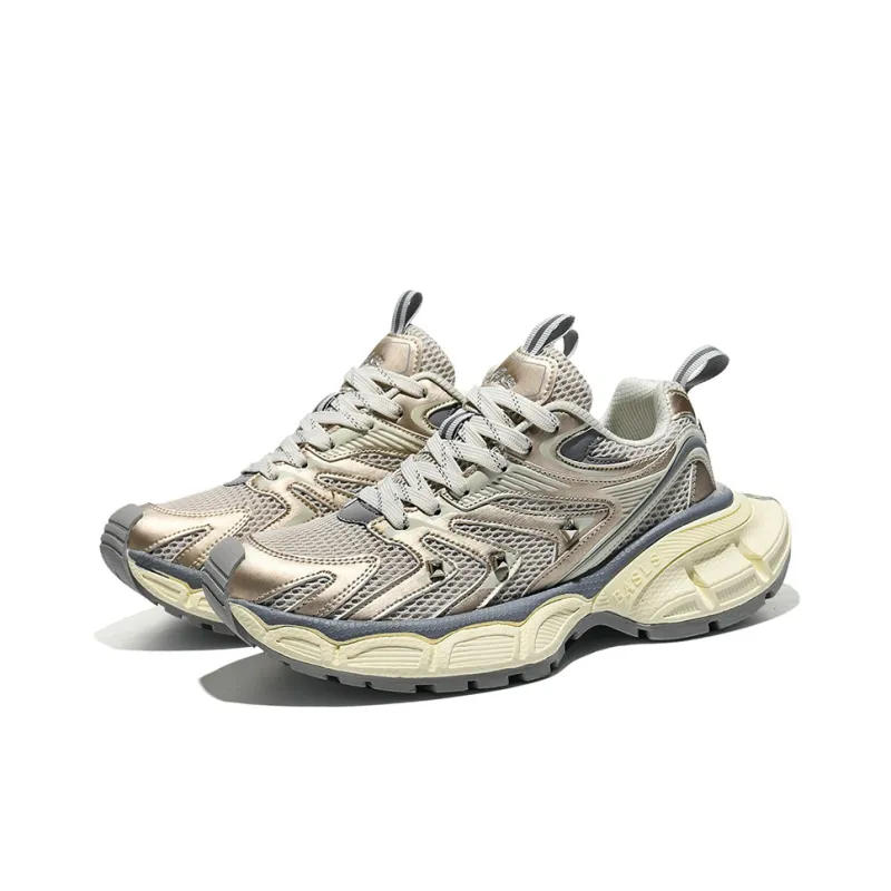 BASLS Bashe Series Lightweight And Breathable Low Top Chunky Sneakers Unisex-3