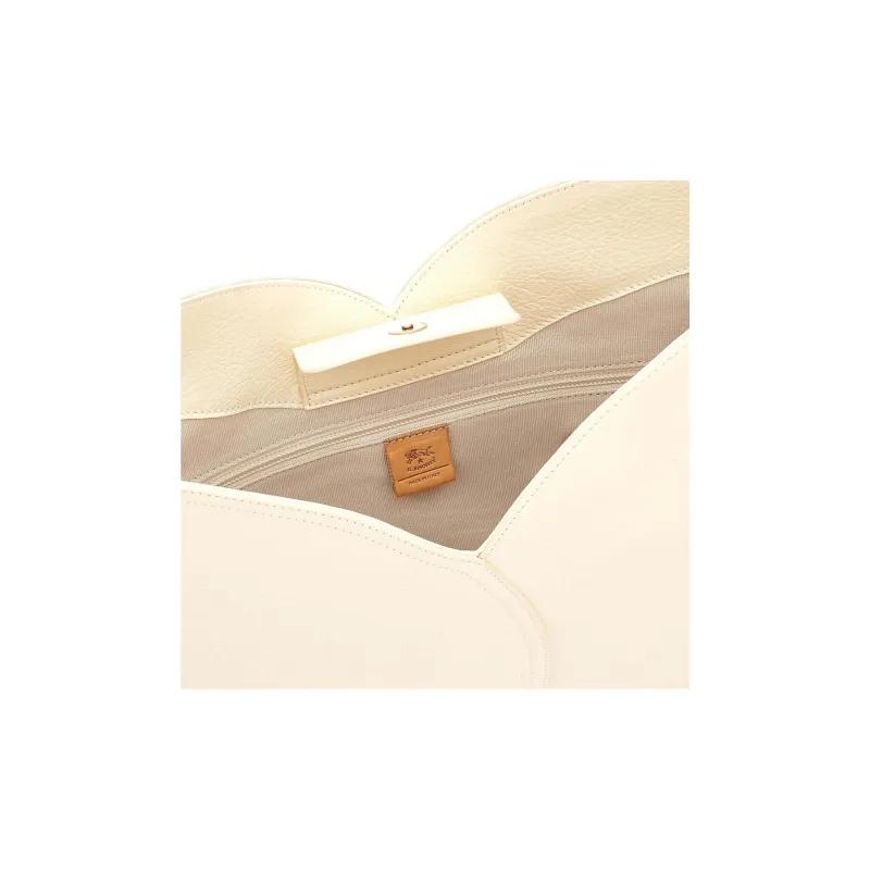 Il Bisonte Leather Handbag Shoulder Bag Women's White-2