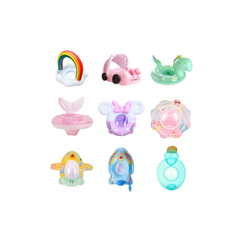 Male Wolves Swimming Seat Ring Underarm Float Ring Seat Cushion Float PVC Kids'-3