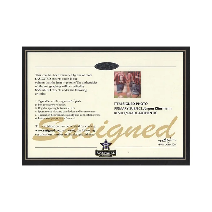Three For Barcelona Barça Klinsmann Signed Photo With SA Certificate-4