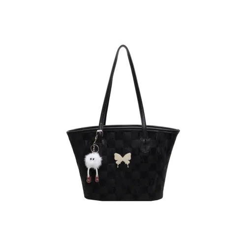 Single Warehouse PU Shoulder Bag Women's Black/Coffee/Ecru/Silver
