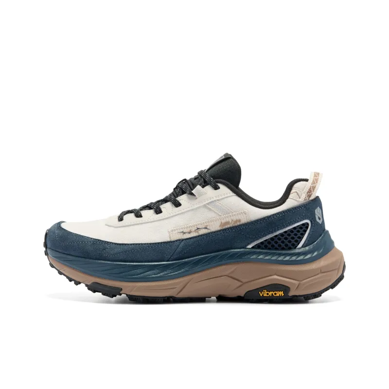 QIAODAN Mountain God 2 LITE Running Shoes Men Low Top Raw Denim/Midnight Blue-0
