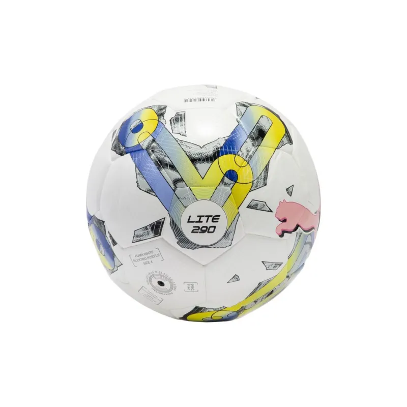 PUMA Size 3/4 Size/5 Size Soccer Machine Stitched Soccer Ball Unisex White Purple-4