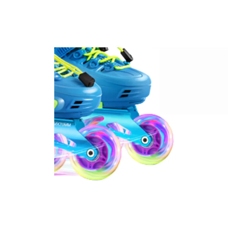 Balka Inline Skates Kids' Blue Green Professional Model+K9 Helmet+K9 Protective Gear+Roller Skate Bag+Gift Pack-1