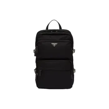 PRADA Re Nylon Fabric Backpack Regular Unisex Black