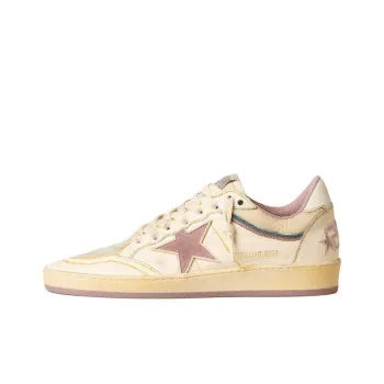 Golden Goose Ball Star Low Top Skateboard Shoes Women's White Pink