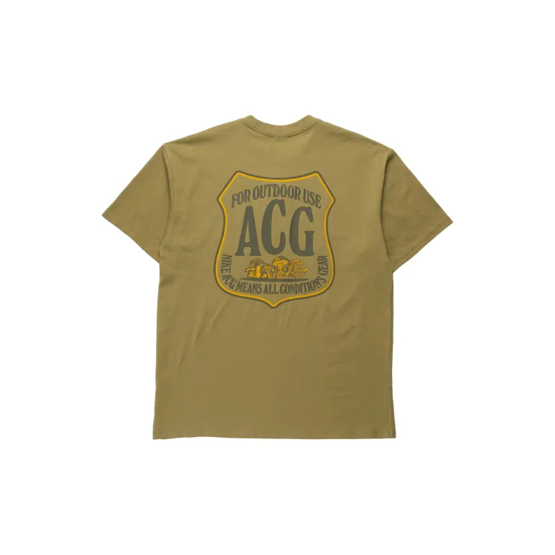 Nike T Shirts Men Olive-1