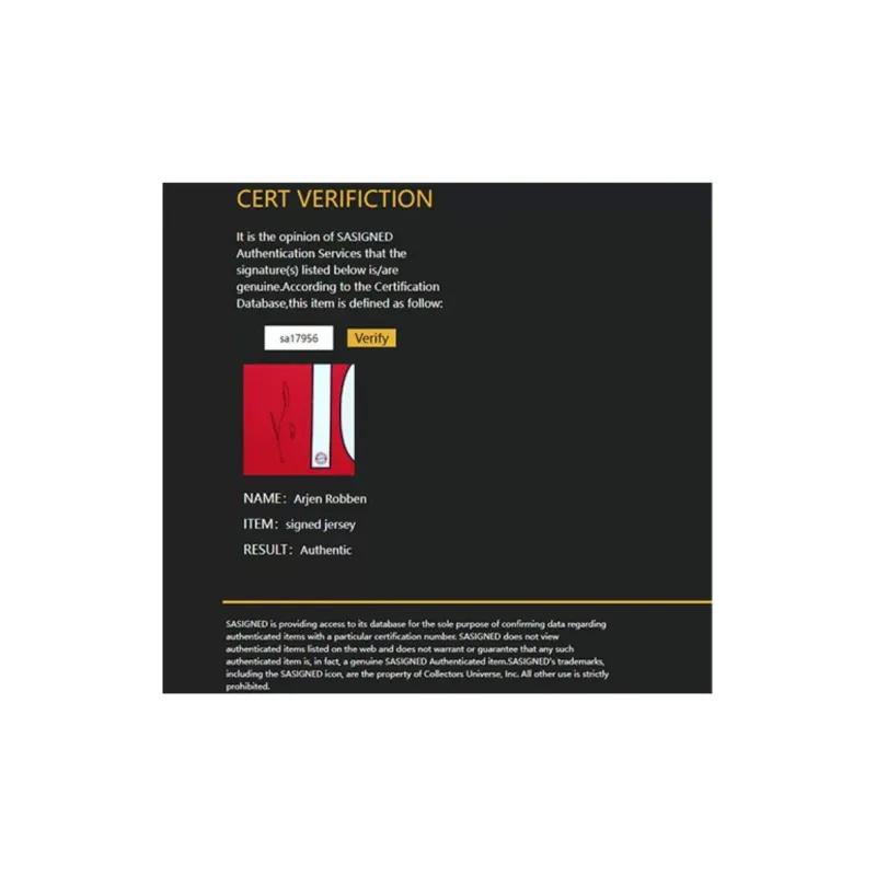 Yi Shot Jersey SA Certificate Included Framed Collection-9