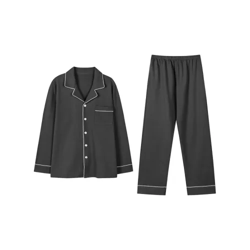 Tianmicat Pajama Set Men's Dark Gray