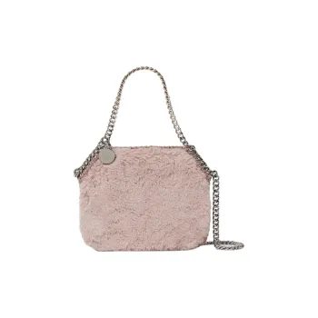 Stella McCartney Polyester One Shoulder Handbags Mini Unisex Gray Pink
