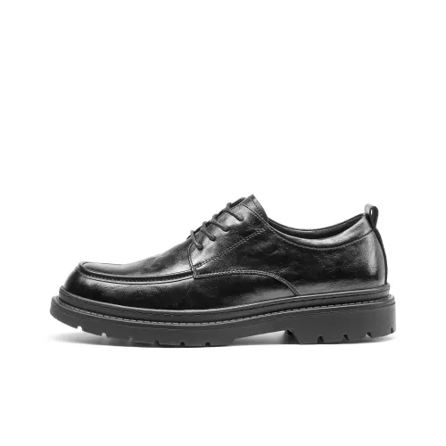 JOSINY Dress Shoes Men Low-Top Black