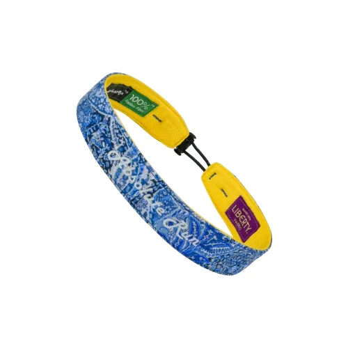 Absolute Run Sweatbands Elastic Moisture-Wicking Antibacterial Running Yoga Badminton 58±4cm Blue Yellow Unisex