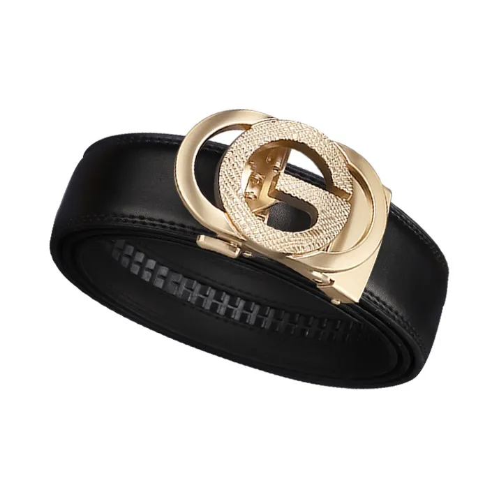 15 MINS Cow Split Leather Belts Men's Width  3.5cm-1