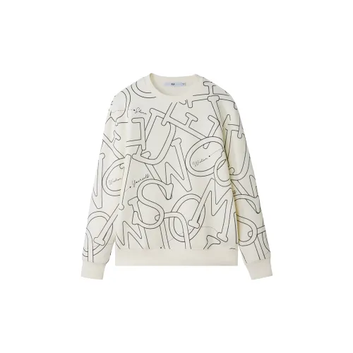 HLA Sweatshirts Men Off-White Pattern L5