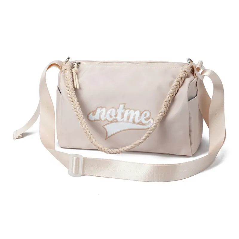 LOVERPUSS Fabric Crossbody Bag, Shoulder Bag Unisex Sea Salt Blue/Beige-8