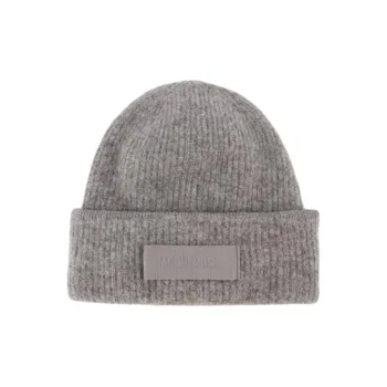 Jacquemus Wool Alpaca Polyamide Cotton Beanies Women's Gray