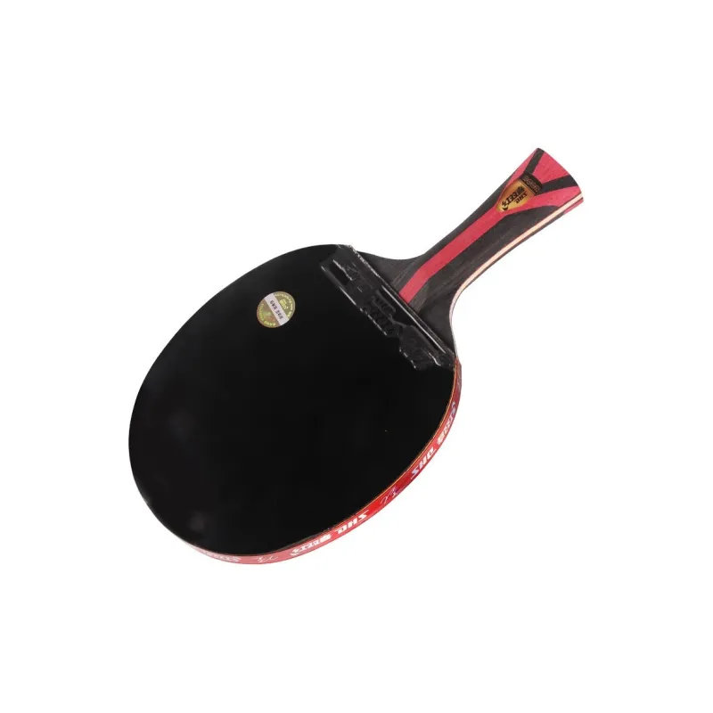 DHS Ping Pong Paddles Unisex Pure Wood, Aromatic Carbon, Sponge Red/Black-23