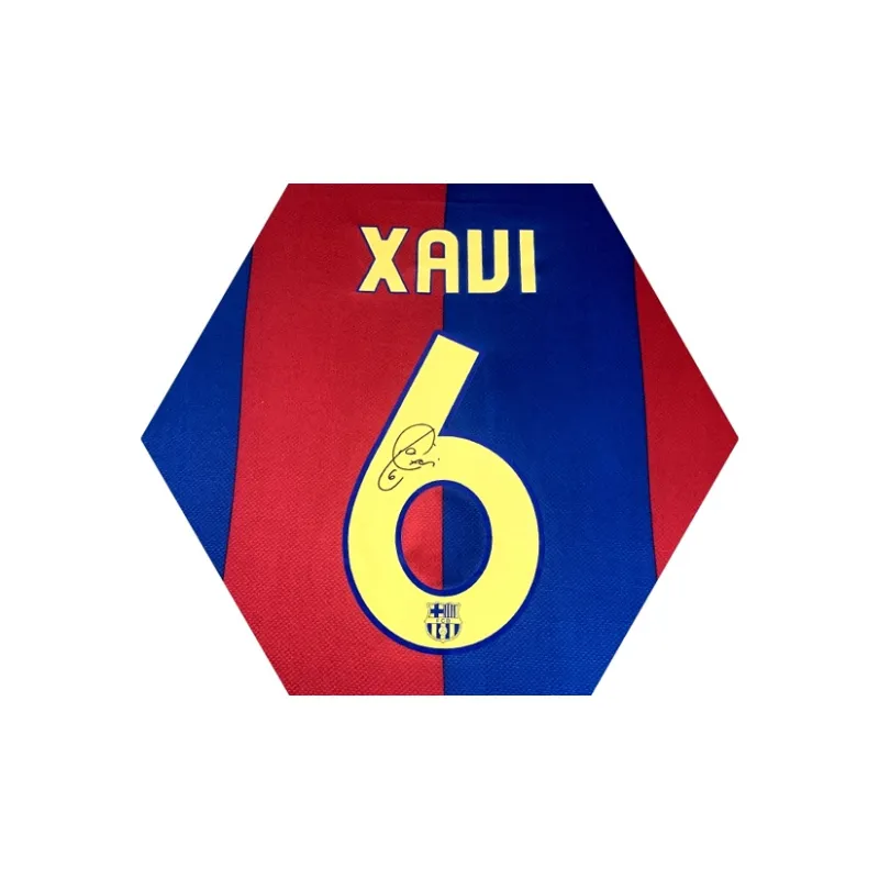Three For 06-07 Barcelona Signed By Xavi Official Soccer Apparel Jersey Includes SA Certificate-4