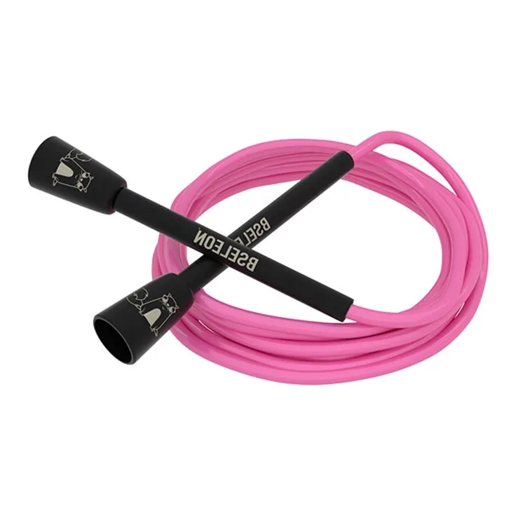 BSELEON Professional Racing Non Countable Jump Ropes Fitness Crowd PVC Cord, Plastic Controller 3m-15