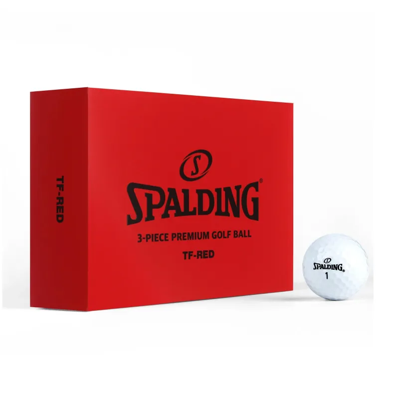 SPALDING TF Collection Triple Layer Golf Ball Synthetic Rubber Unisex White 12 Pcs-2
