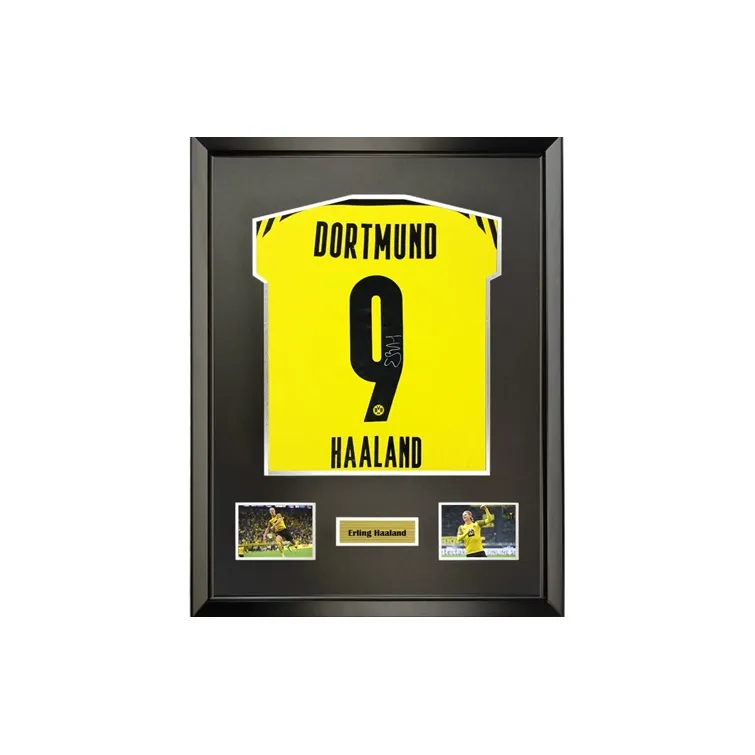 Three For 21-22 Borussia Dortmund Haaland Signed Soccer Apparel Jersey Includes SA Certificate-1