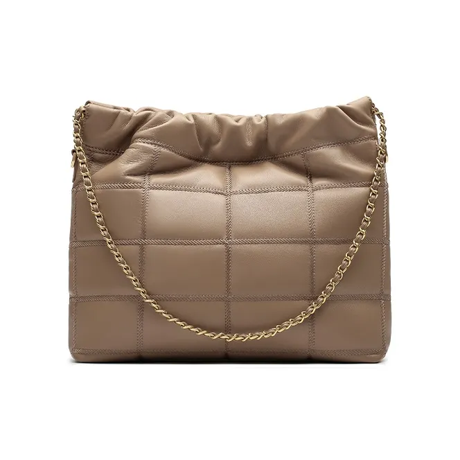 Montagut Sheepskin Shoulder Bag, Chain Bag, Underarm Hobo Bag Regular Women's Stone Gray/Acorn/Ice Coffee/Lilac-11