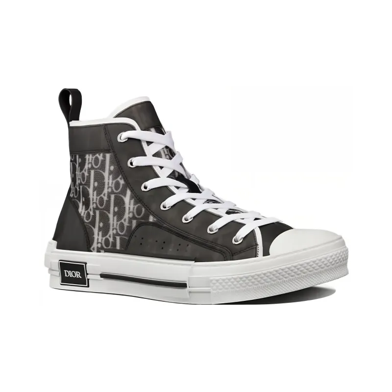 DIOR B23 High Black White Oblique-2
