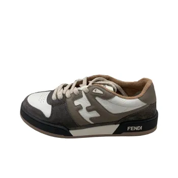 FENDI Match Low Top Suede 'Grey White'