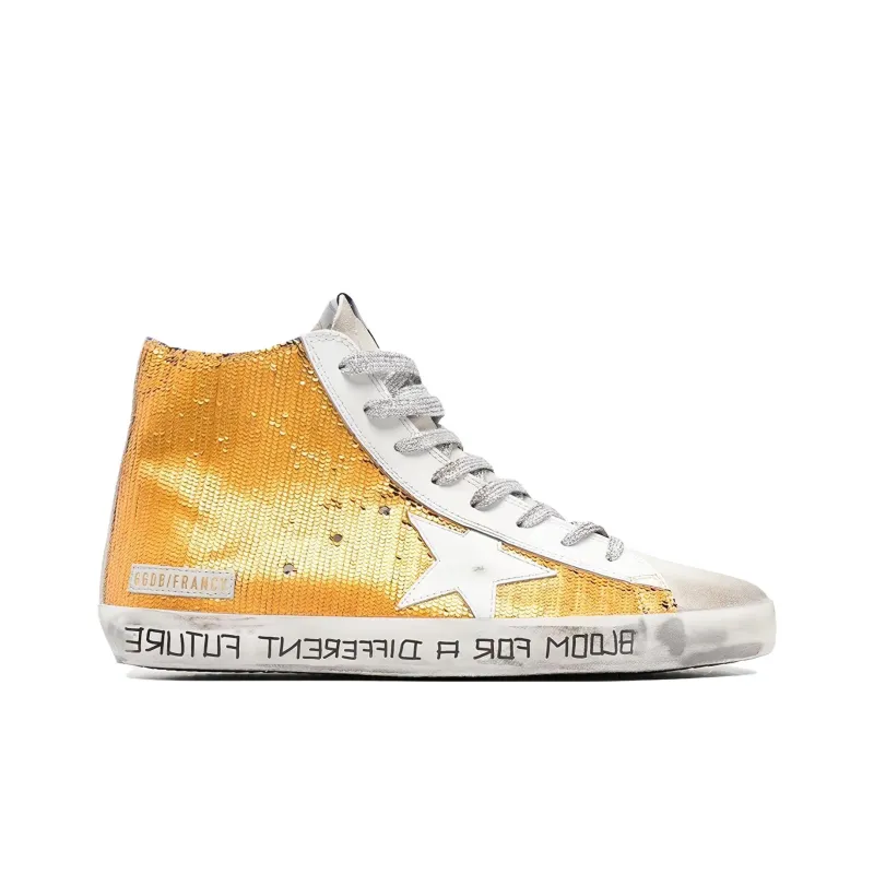 Golden Goose Francy Stylish Skateboarding Shoes Men's Gold-1