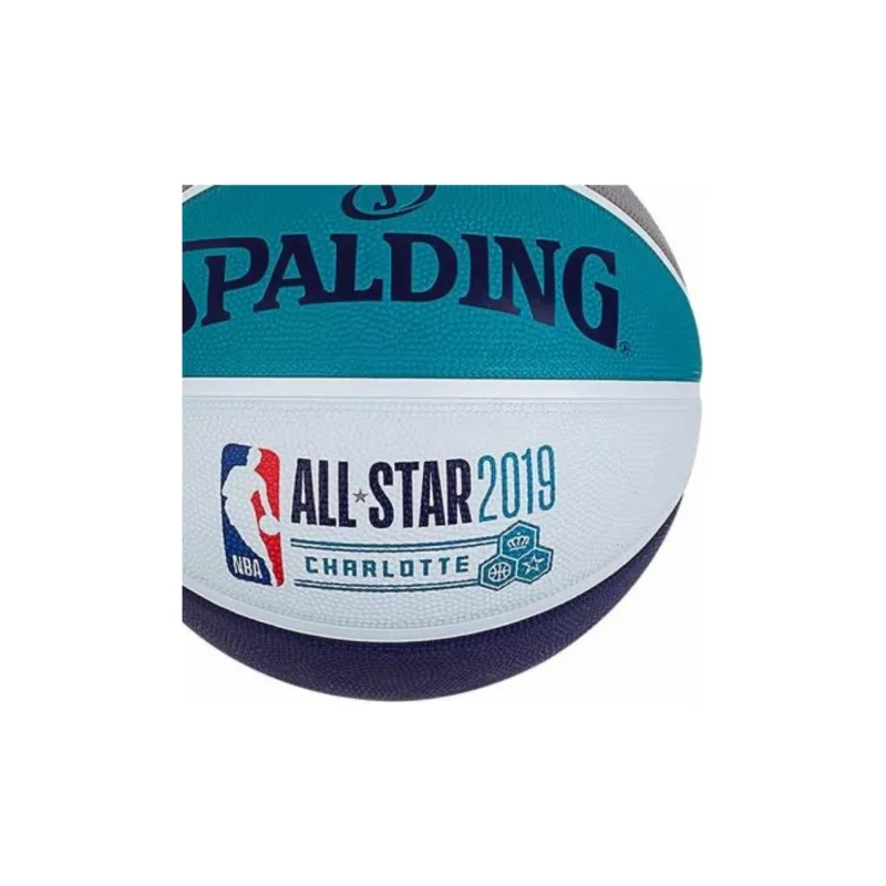 SPALDING Rubber Basketball Gray Blue Size 7 Training Unisex-2