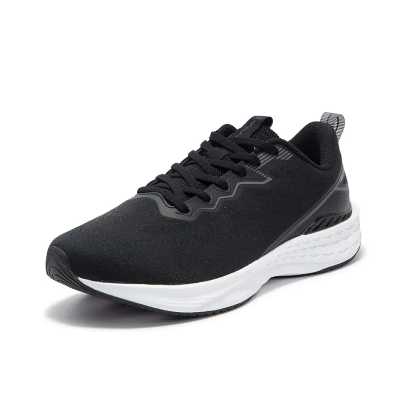 361° Flying Fish 3.0 Cushioning, Slip Resistant, And Abrasion Resistant Low Top Casual Running Shoes Men's Black White-1
