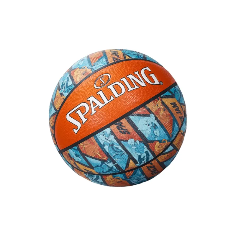 SPALDING Rubber Basketball Orange Blue Size 7 Ball Training Unisex-3