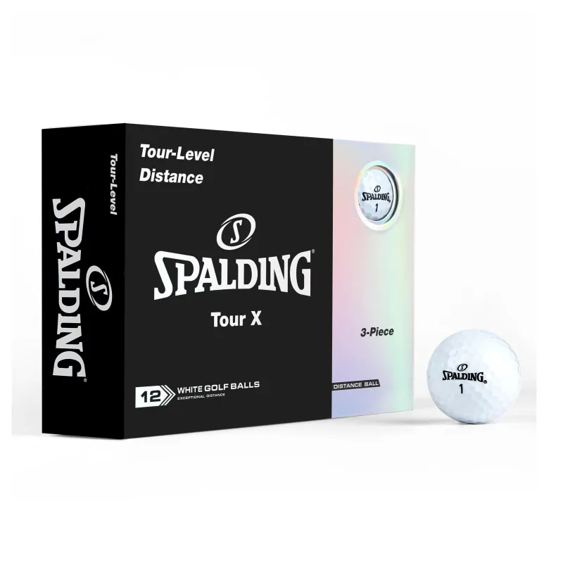 SPALDING Competition Balls Golf Ball Synthetic Rubber Unisex White-3