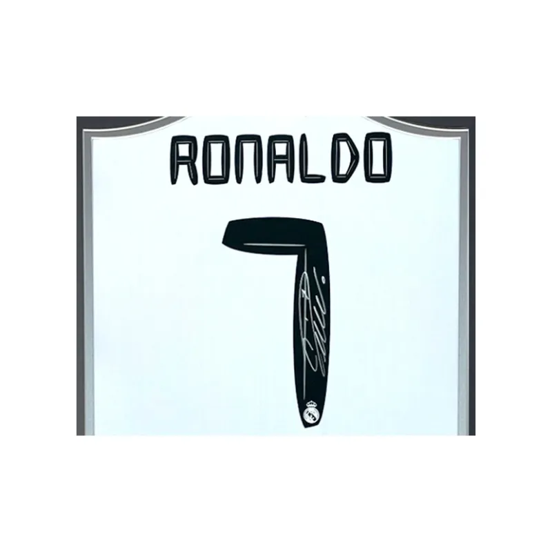 Three For 10-11 Real Madrid Team Cristiano Ronaldo Ronaldo Hand-Signed Soccer Apparel Jersey With SA Certificate-2