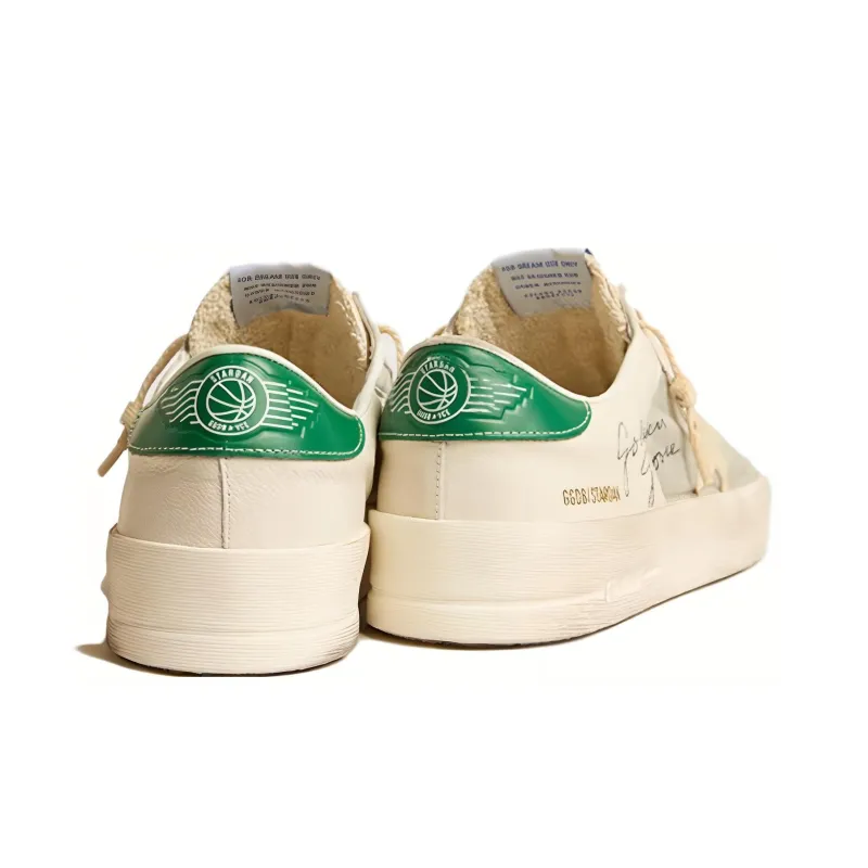 Golden Goose Low Top Skateboard Shoes Men's White-3