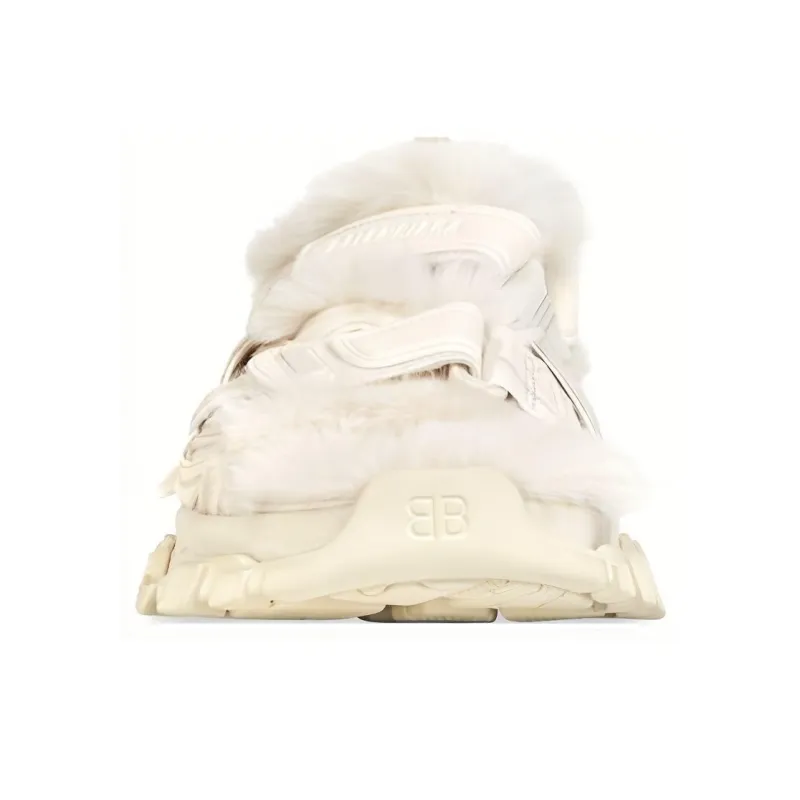 Balenciaga Track Sandal Fake Fur Beige Women's-2