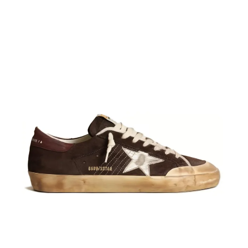 Golden Goose Stylish Skateboarding Shoes Men's Brown Vintage Version-1