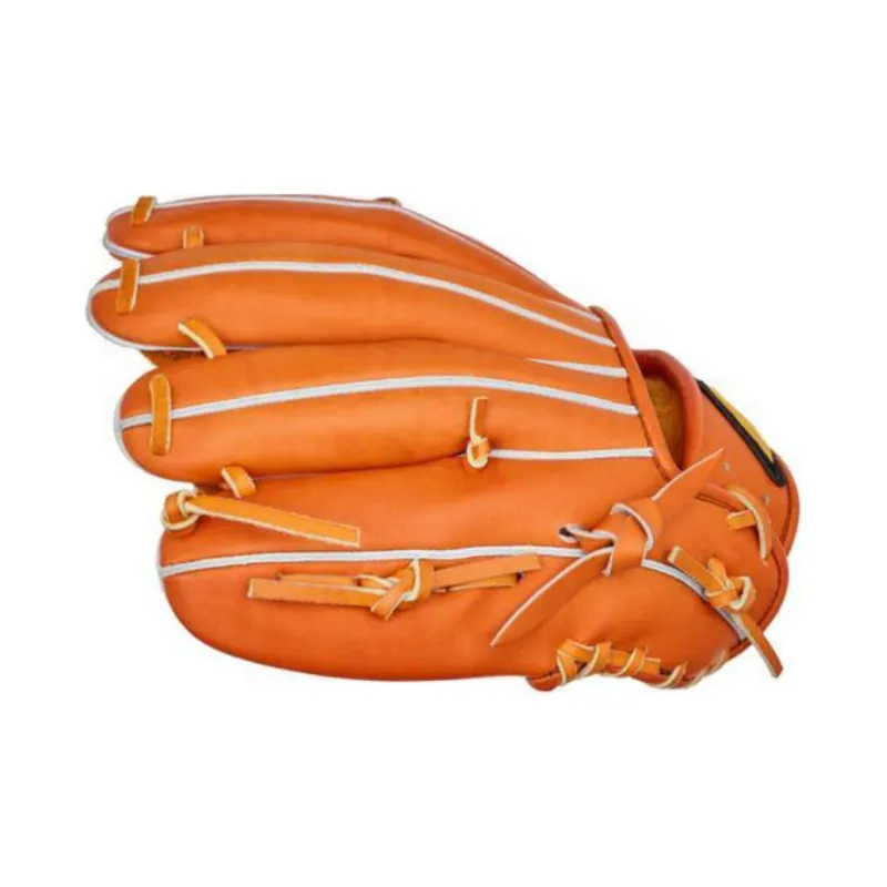 Mizuno Baseball Gloves Pitching Glove Top Grain Cow Leather Unisex Orange-4
