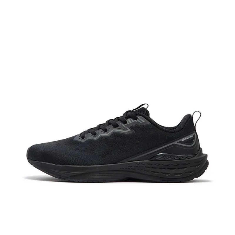 361° Flying Fish 3.0 Cushioning, Slip Resistant, And Abrasion Resistant Low Top Casual Running Shoes Men's Black Gray-0