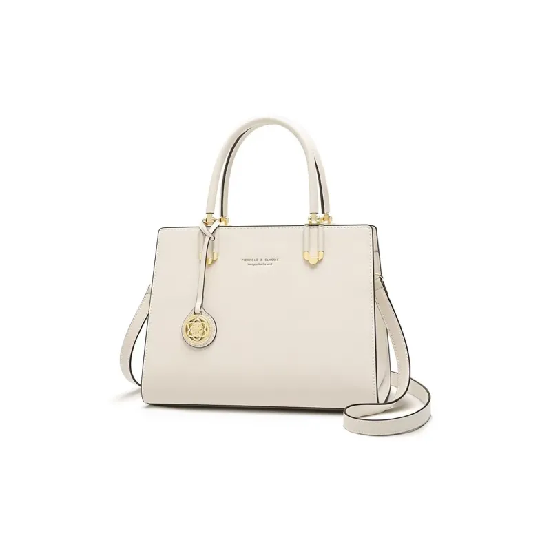 PIERPOLO Cow Leather Mommy Bag, One Shoulder Handbag Regular Women's Gray Blue/Burgundy/Ecru-2