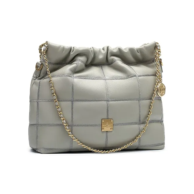Montagut Sheepskin Shoulder Bag, Chain Bag, Underarm Hobo Bag Regular Women's Stone Gray/Acorn/Ice Coffee/Lilac-3
