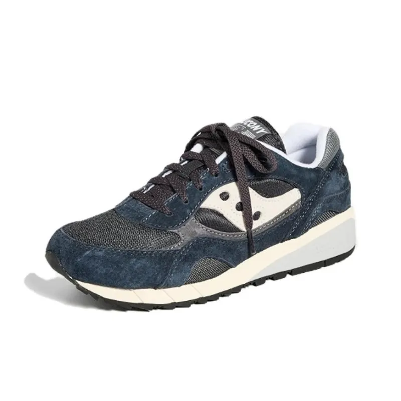 Saucony Shadow 6000 Slip Resistant And Breathable Low Top Running Shoes Unisex Blue Gray-1