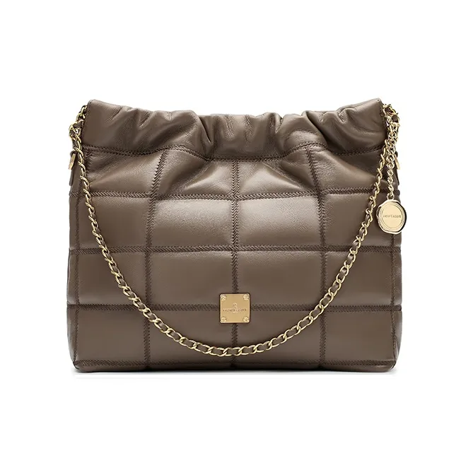 Montagut Sheepskin Shoulder Bag, Chain Bag, Underarm Hobo Bag Regular Women's Stone Gray/Acorn/Ice Coffee/Lilac-5