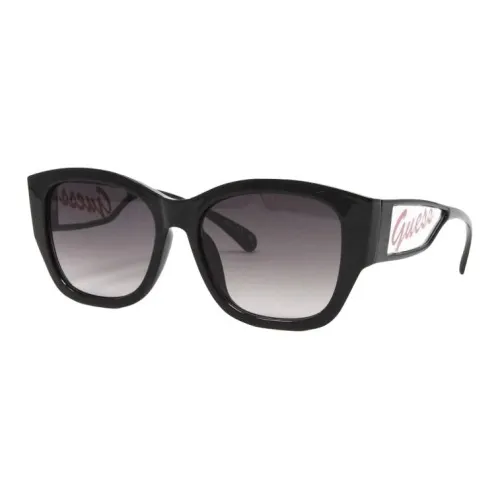 GUESS Resin Irregular Shape Sunglasses Women's Black