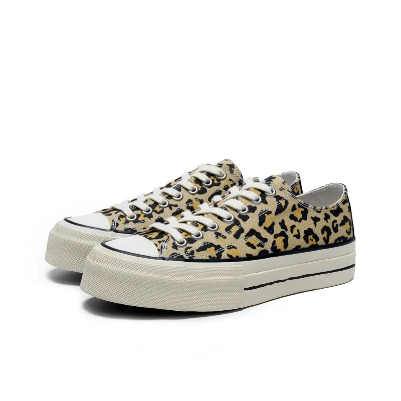 TC Tcmade005 Low Top Canvas Shoes Unisex Leopard Print-2