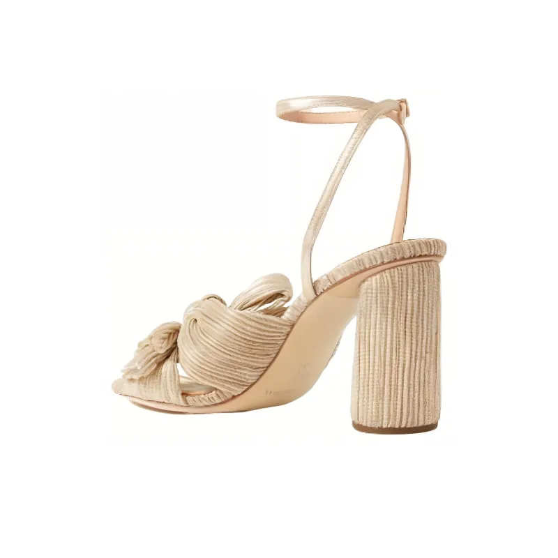 Loeffler Randall Camellia Pleated Knot 90mm Sandals-2