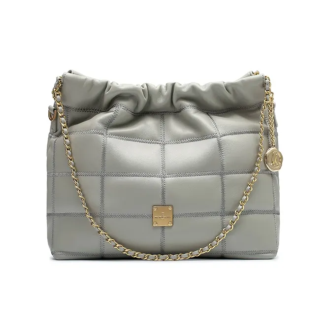 Montagut Sheepskin Shoulder Bag, Chain Bag, Underarm Hobo Bag Regular Women's Stone Gray/Acorn/Ice Coffee/Lilac-0