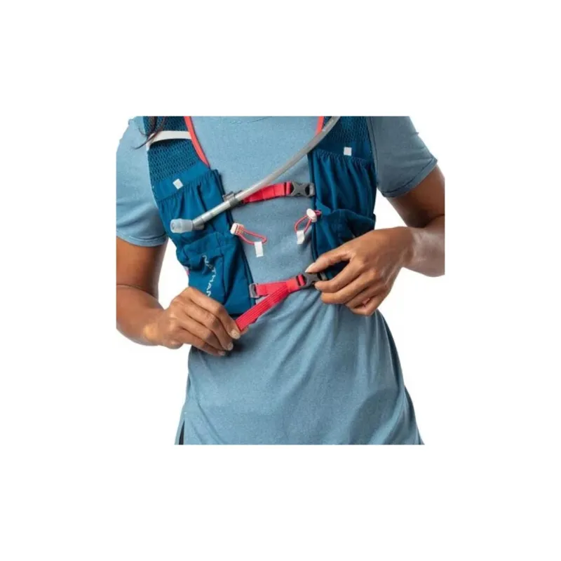 NATHAN Trail Running Hydration Pack Nylon Polyester Ocean Blue/hibiscus Flowers-2