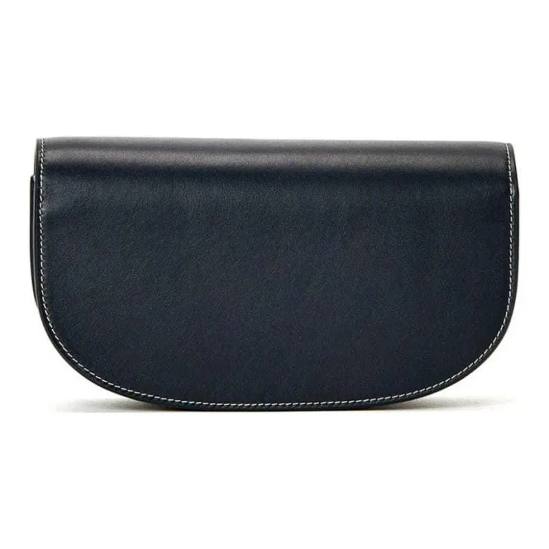 SAVETTE Tondo Crescent Leather Crossbody Bag-1