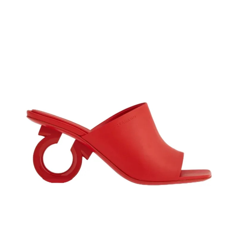 FERRAGAMO 70mm Open-toe Sculpted-heel Mules-1